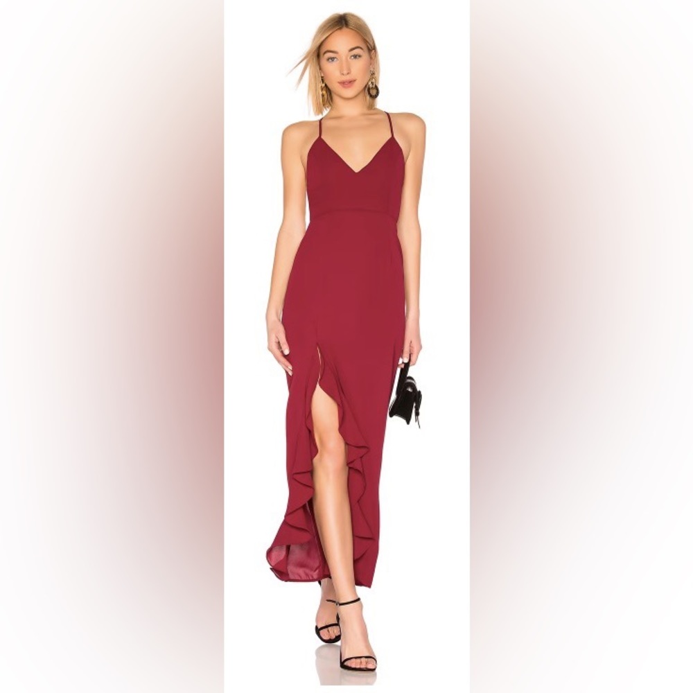 About Us Gwenth Ruffle Maxi